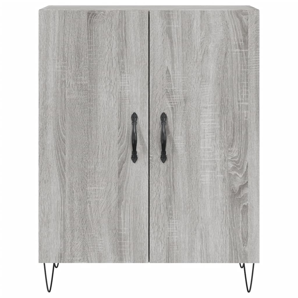 Highboard Grey Sonoma 69.5x34x180 cm Engineered Wood