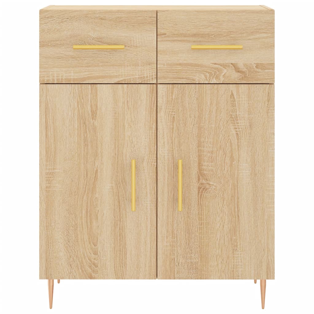 Highboard Sonoma Oak 69.5x34x180 cm Engineered Wood