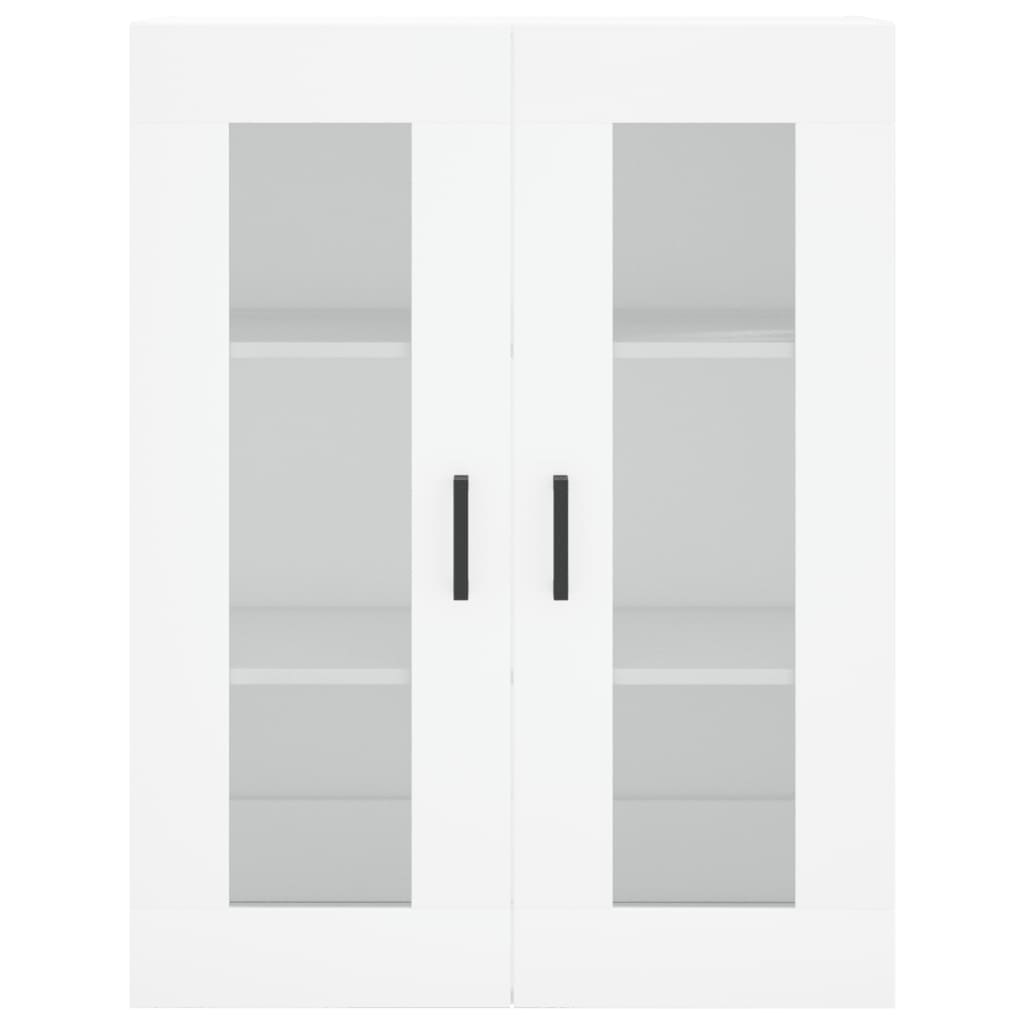 Highboard White 69.5x34x180 cm Engineered Wood