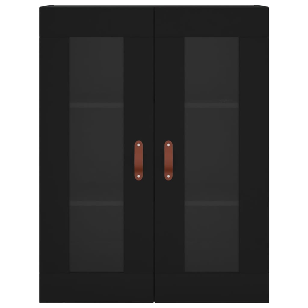 Highboard Black 69.5x34x180 cm Engineered Wood