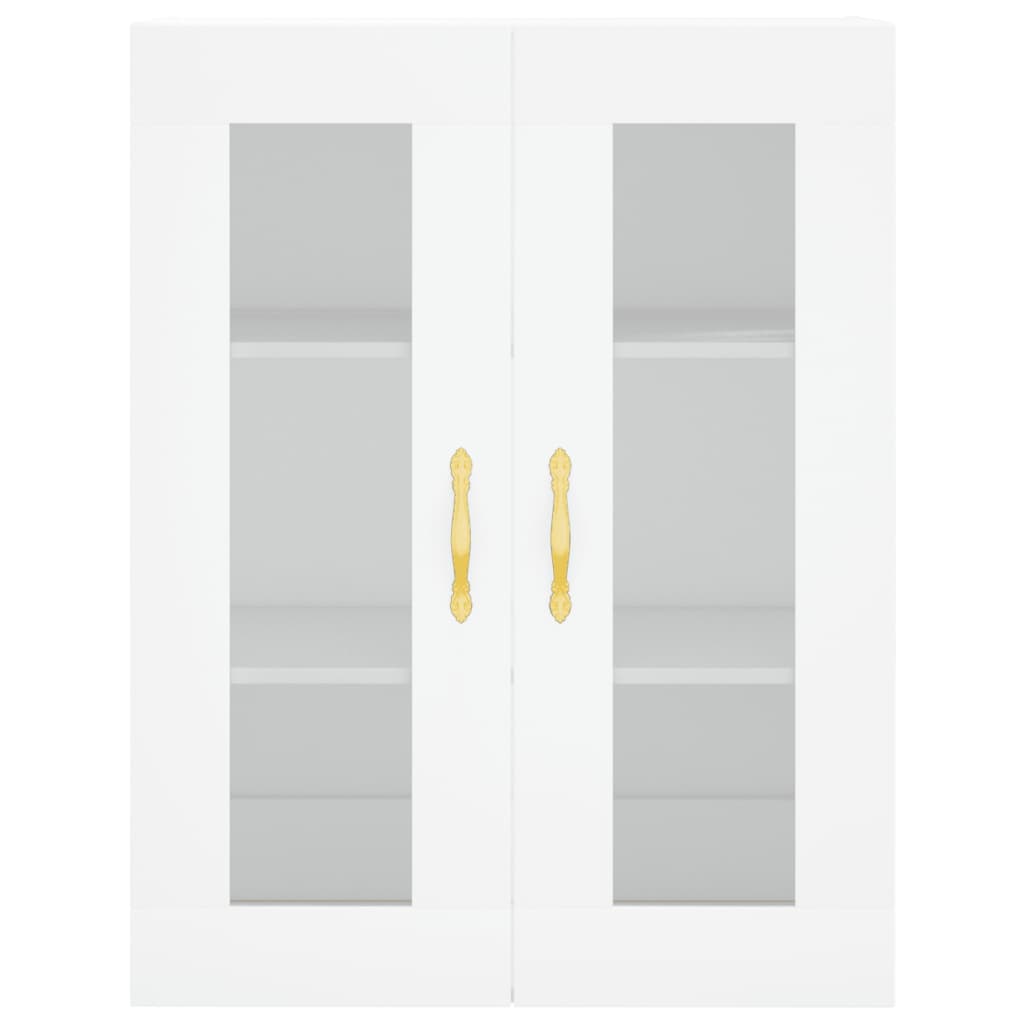 Highboard White 69.5x34x180 cm Engineered Wood