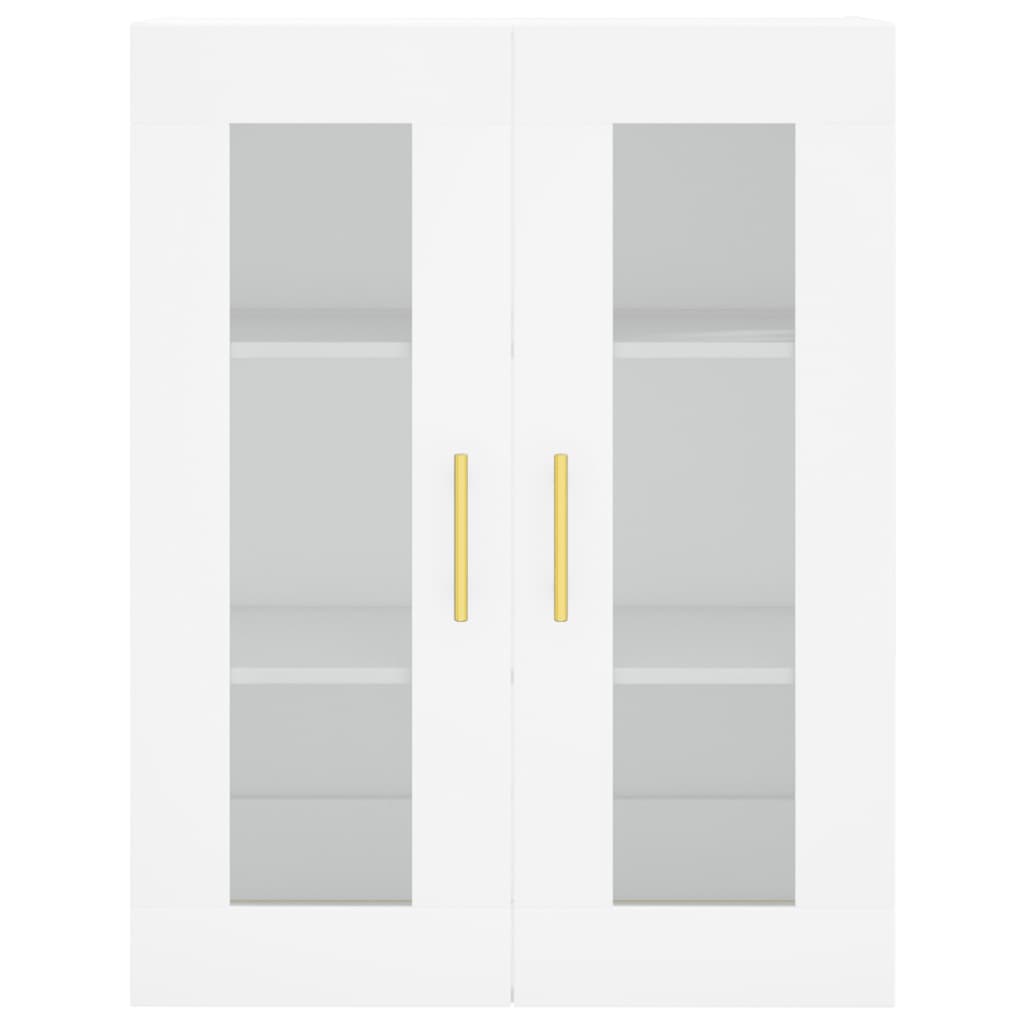 Highboard White 69.5x34x180 cm Engineered Wood