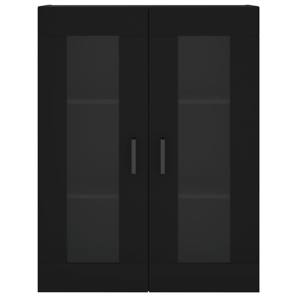 Highboard Black 69.5x34x180 cm Engineered Wood