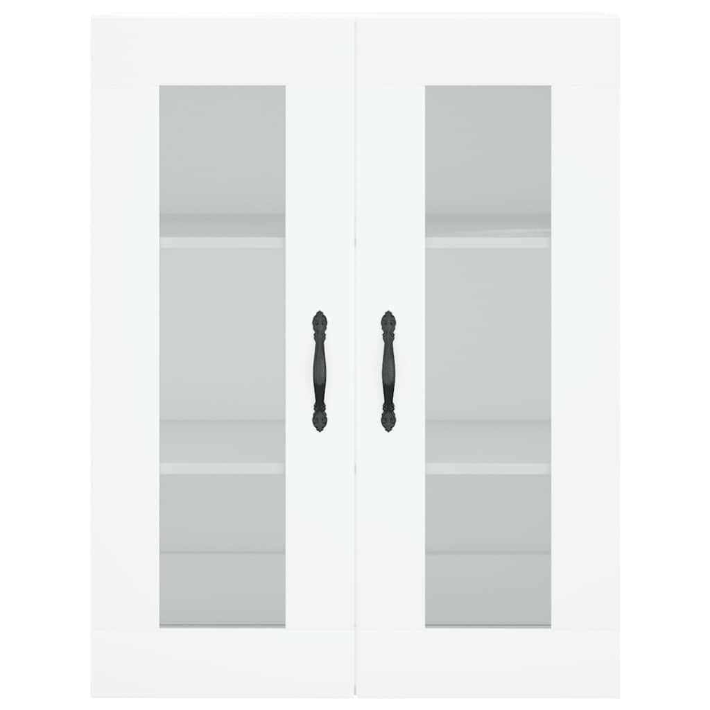 Highboard White 69.5x34x180 cm Engineered Wood