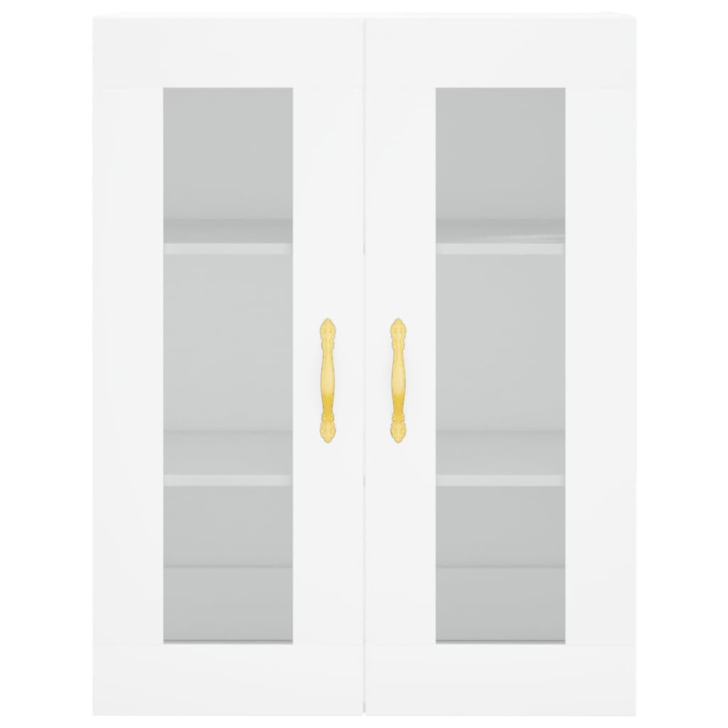 Highboard White 69.5x34x180 cm Engineered Wood