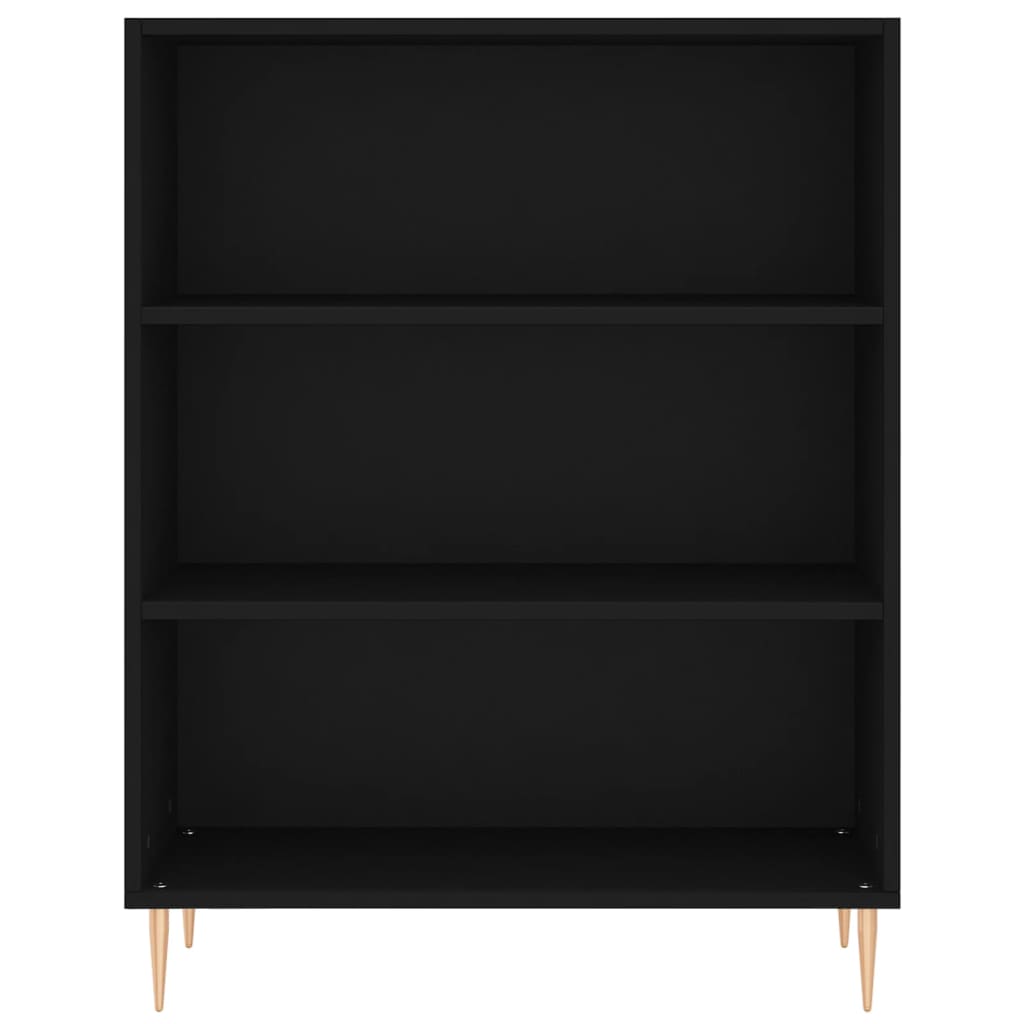 Highboard Black 69.5x34x180 cm Engineered Wood