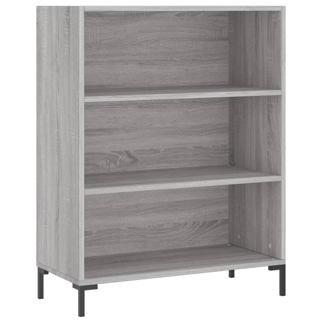 Highboard Grey Sonoma 69.5x34x180 cm Engineered Wood