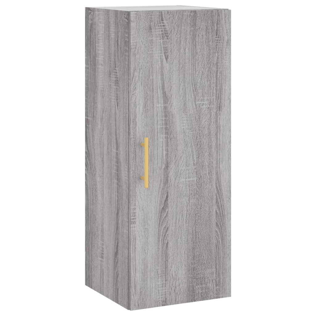 Highboard Grey Sonoma 34.5x34x180 cm Engineered Wood