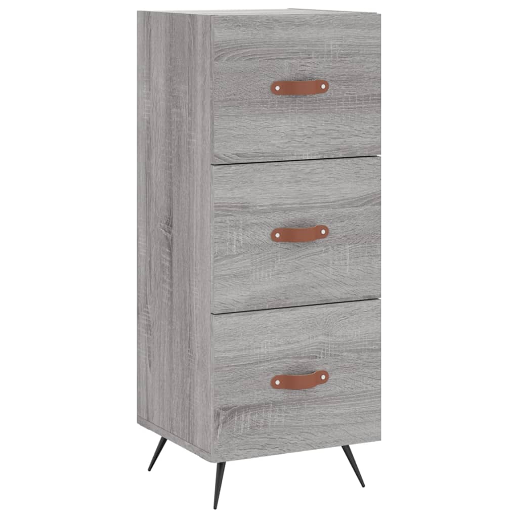 Highboard Grey Sonoma 34.5x34x180 cm Engineered Wood