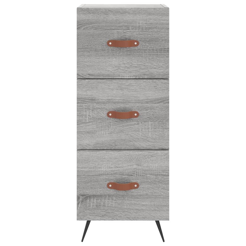 Highboard Grey Sonoma 34.5x34x180 cm Engineered Wood