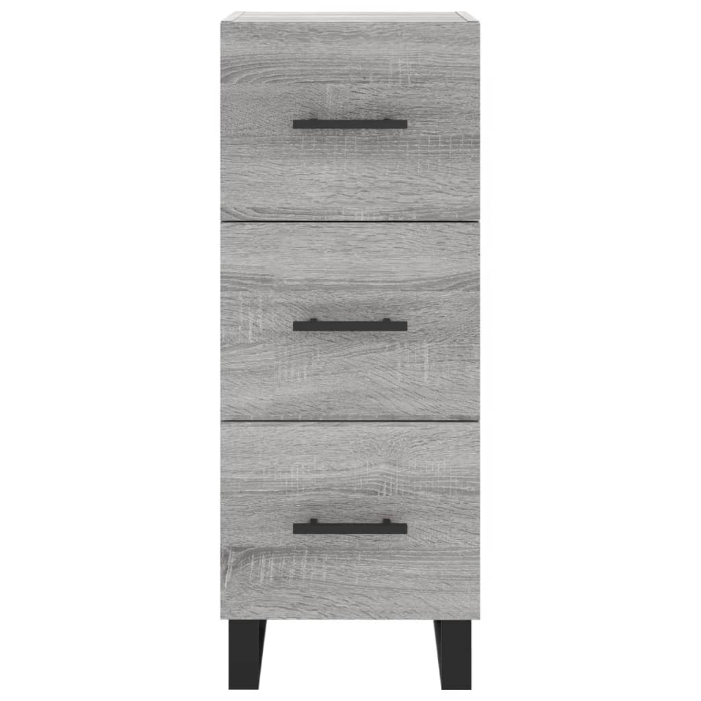 Highboard Grey Sonoma 34.5x34x180 cm Engineered Wood