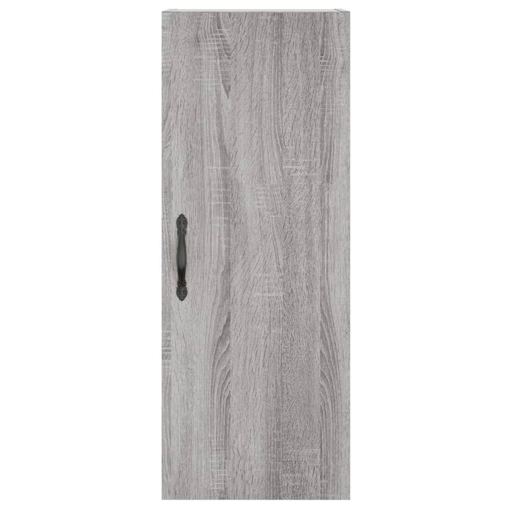 Highboard Grey Sonoma 34.5x34x180 cm Engineered Wood