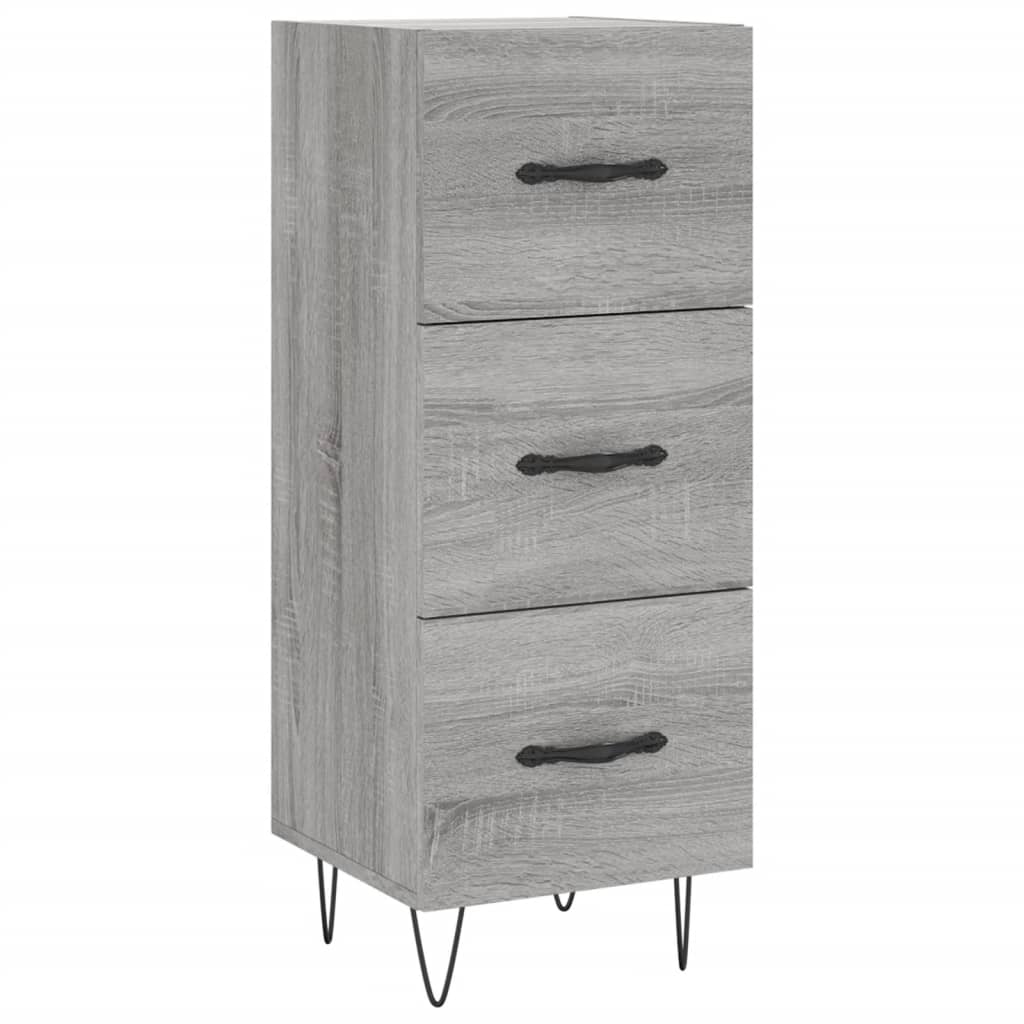 Highboard Grey Sonoma 34.5x34x180 cm Engineered Wood