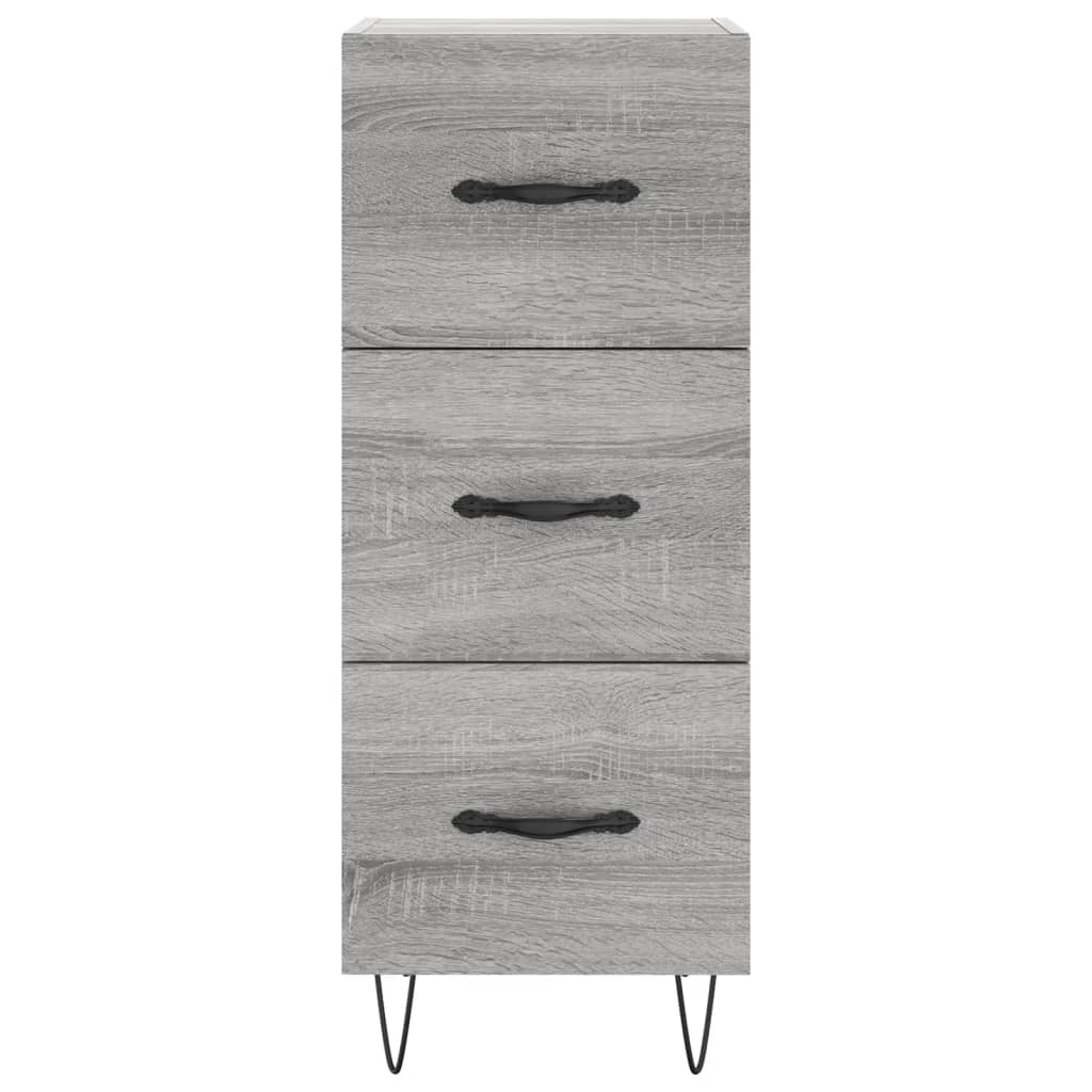 Highboard Grey Sonoma 34.5x34x180 cm Engineered Wood