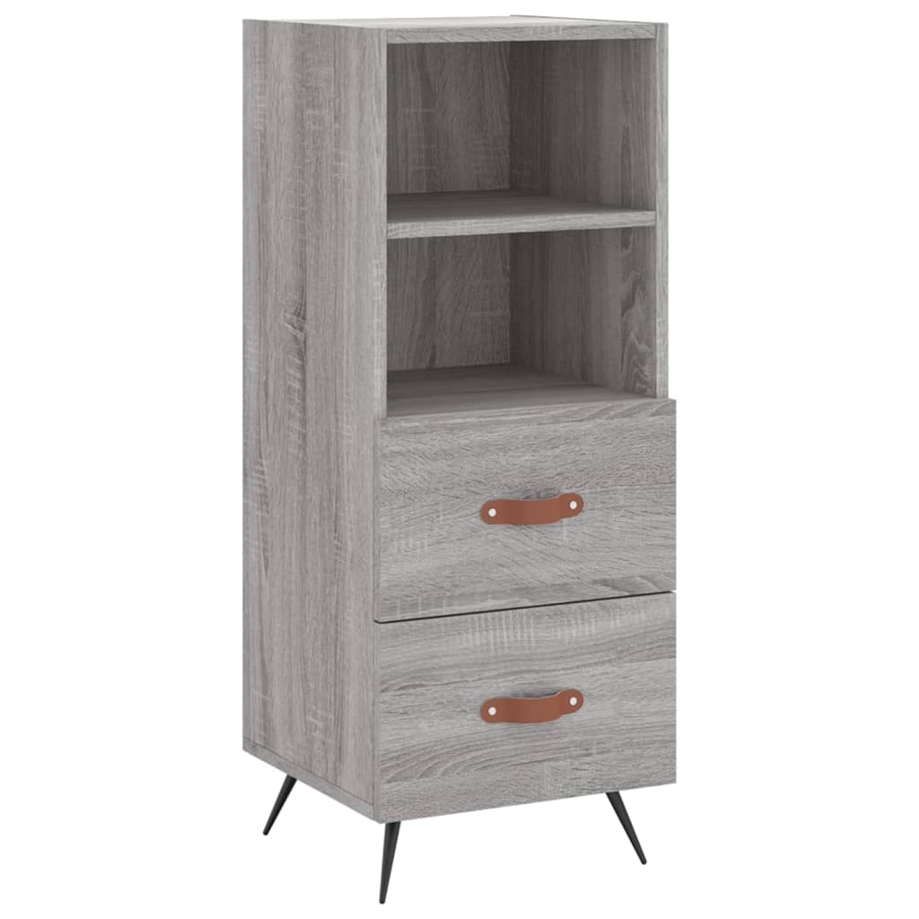 Highboard Grey Sonoma 34.5x34x180 cm Engineered Wood