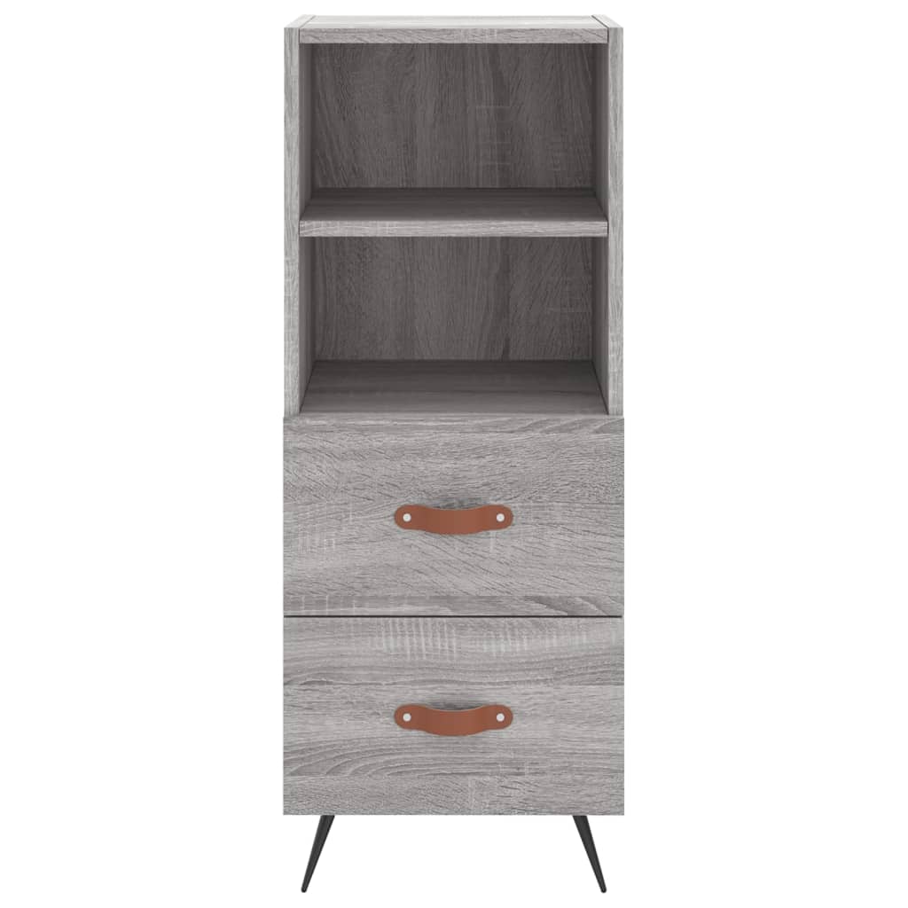 Highboard Grey Sonoma 34.5x34x180 cm Engineered Wood