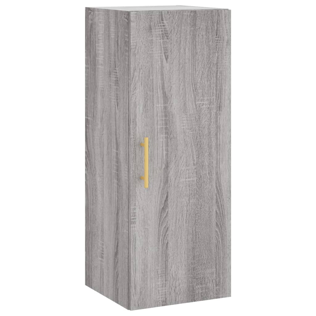 Highboard Grey Sonoma 34.5x34x180 cm Engineered Wood