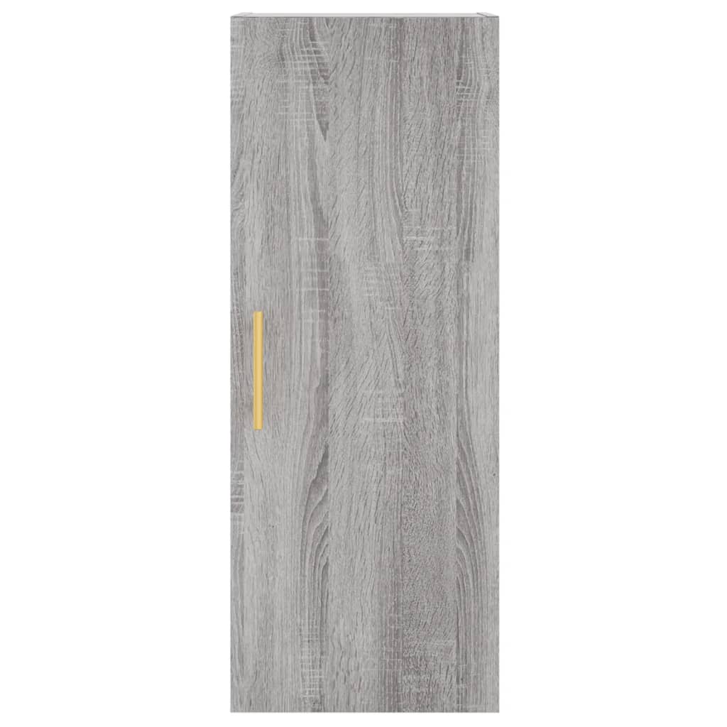 Highboard Grey Sonoma 34.5x34x180 cm Engineered Wood