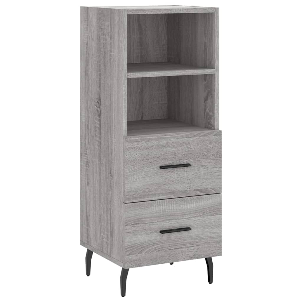 Highboard Grey Sonoma 34.5x34x180 cm Engineered Wood
