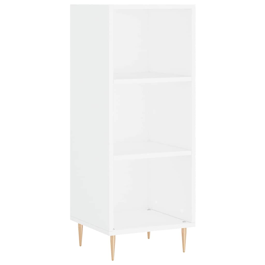 Highboard White 34.5x34x180 cm Engineered Wood