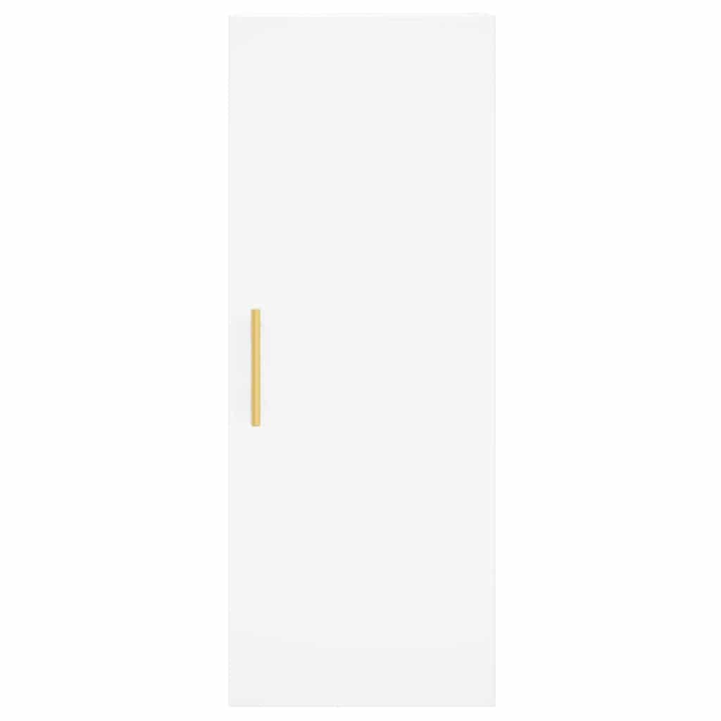 Highboard White 34.5x34x180 cm Engineered Wood