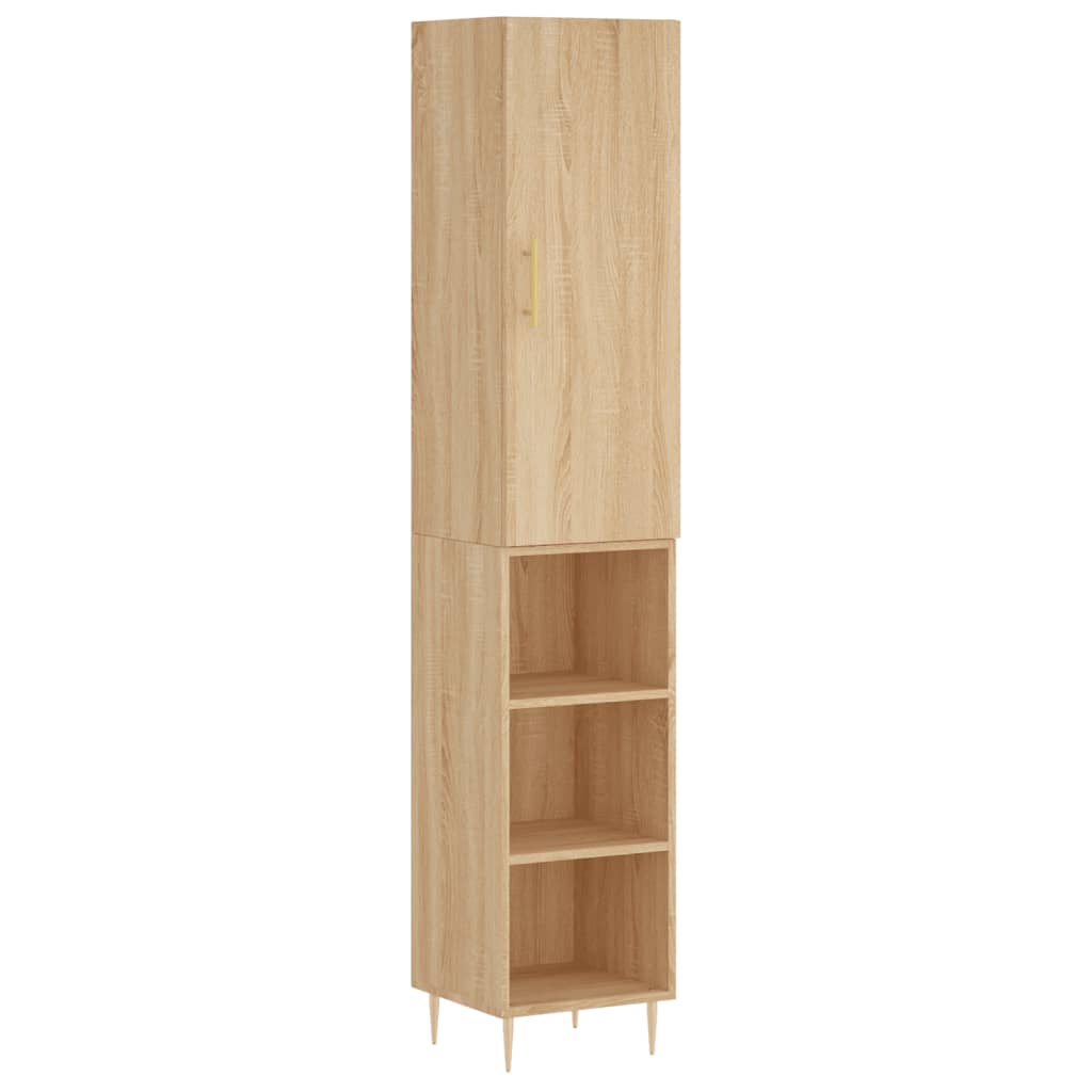 Highboard Sonoma Oak 34.5x34x180 cm Engineered Wood