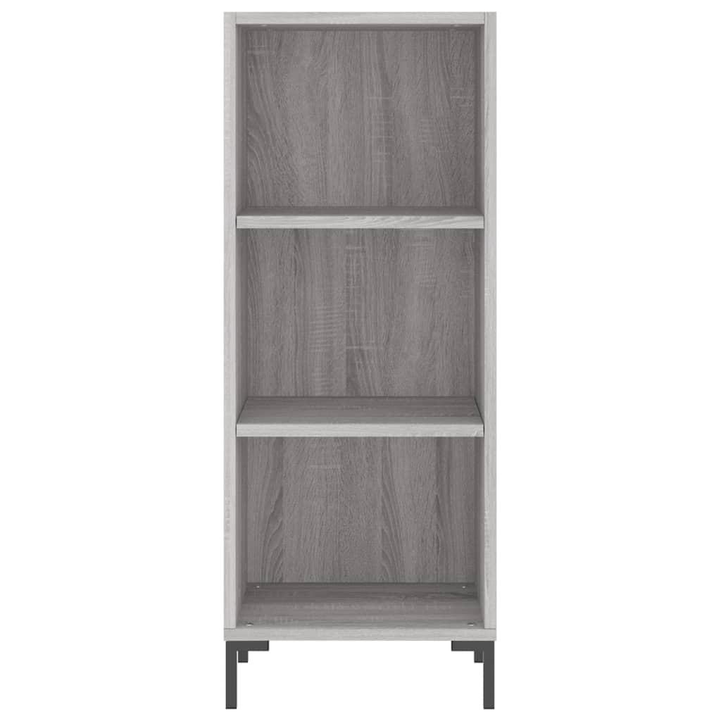 Highboard Grey Sonoma 34.5x34x180 cm Engineered Wood