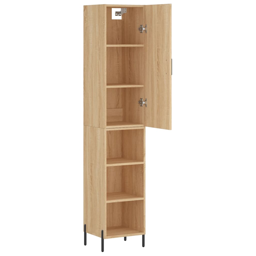 Highboard Sonoma Oak 34.5x34x180 cm Engineered Wood