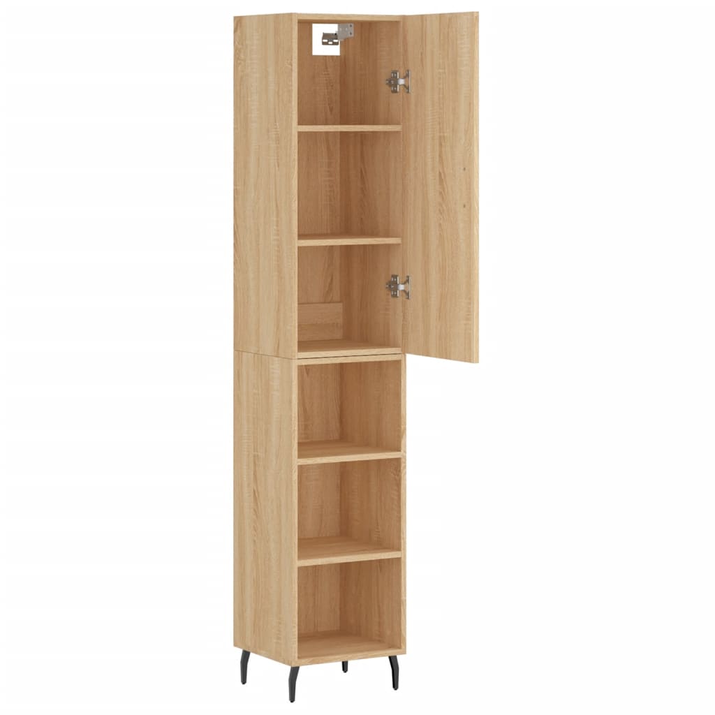 Highboard Sonoma Oak 34.5x34x180 cm Engineered Wood