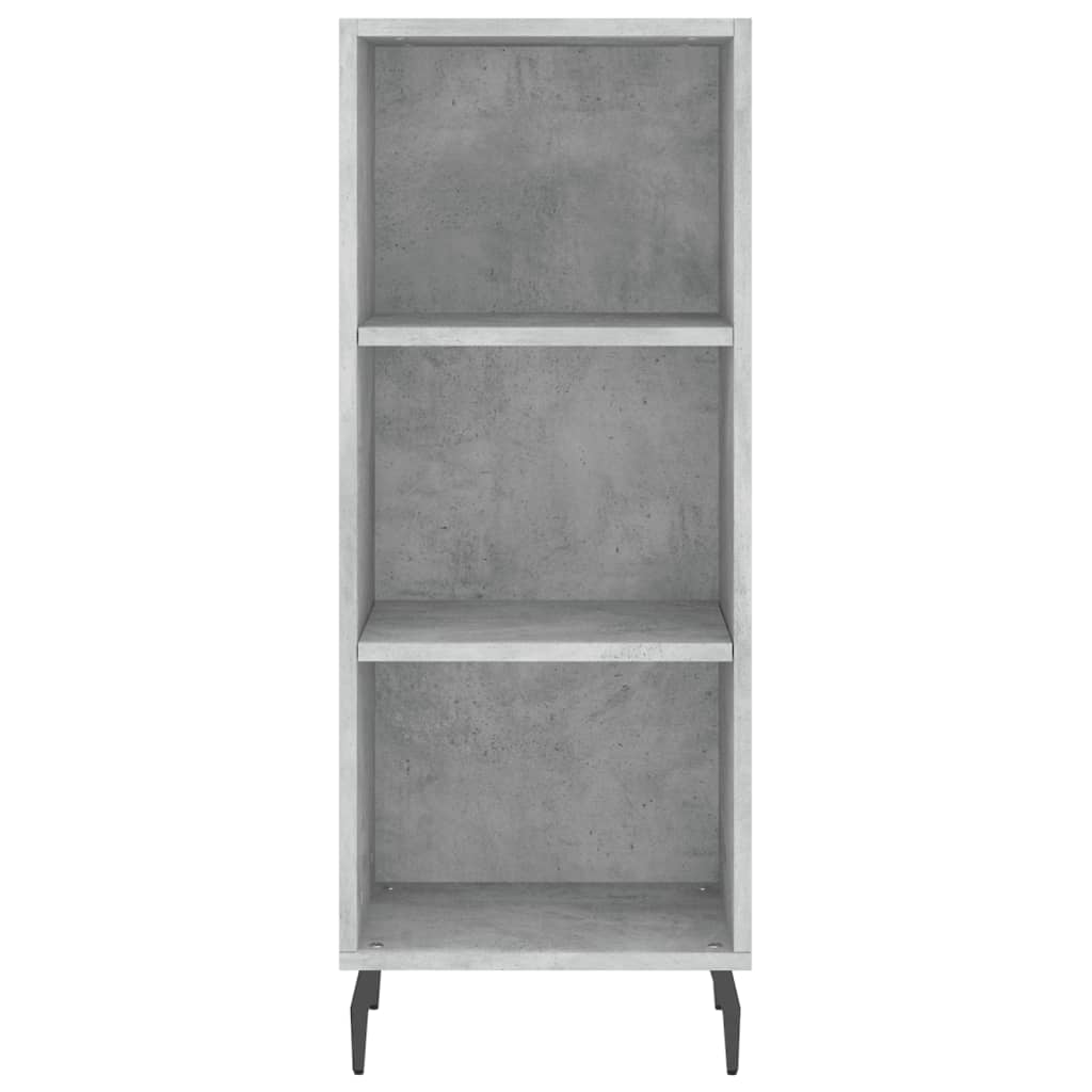 Highboard Concrete Grey 34.5x34x180 cm Engineered Wood