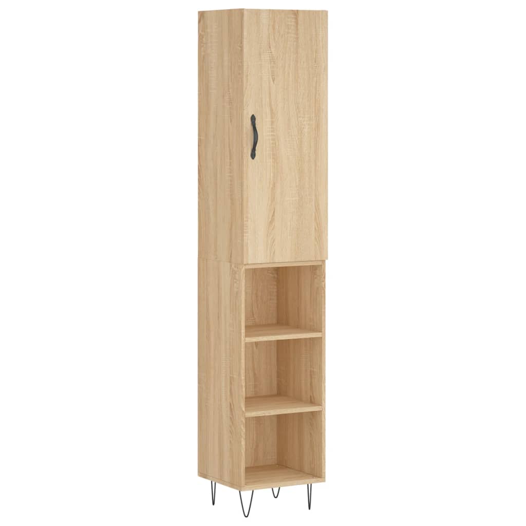 Highboard Sonoma Oak 34.5x34x180 cm Engineered Wood