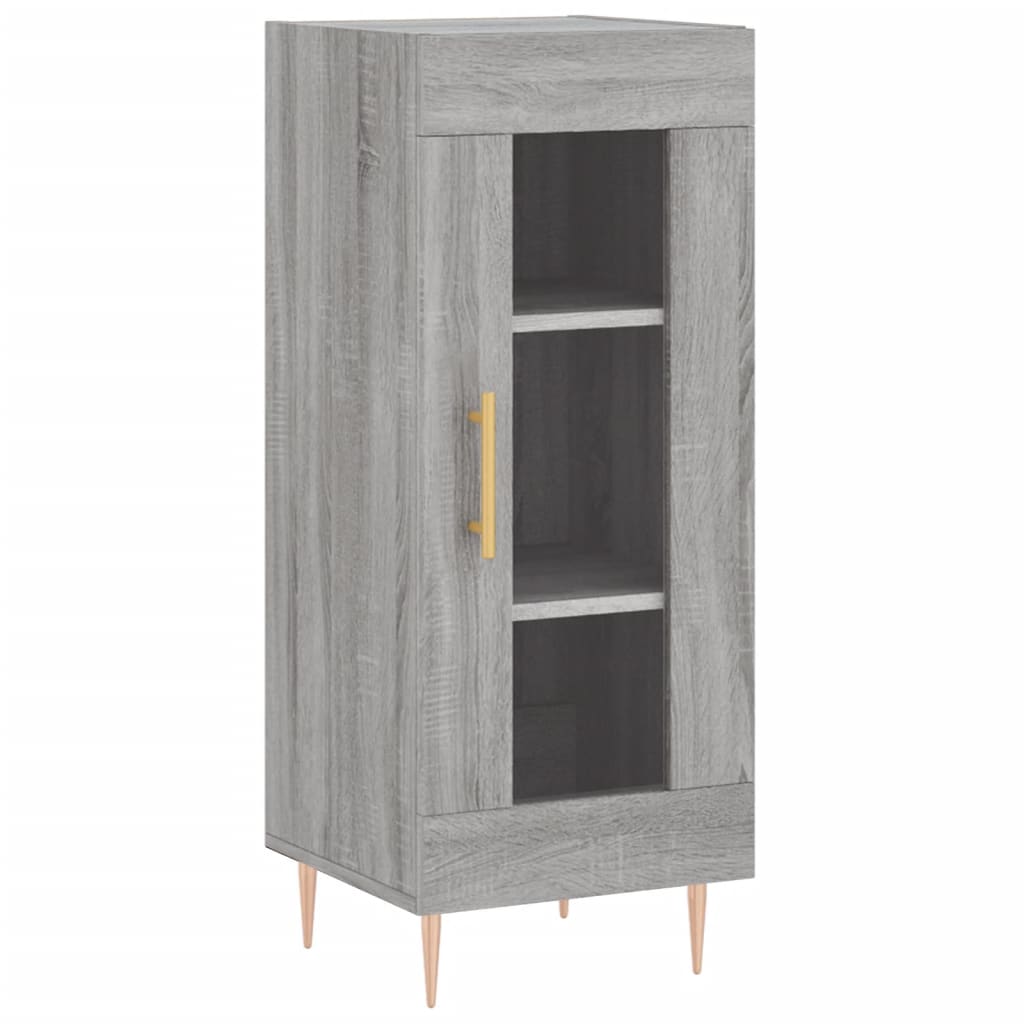 Highboard Grey Sonoma 34.5x34x180 cm Engineered Wood