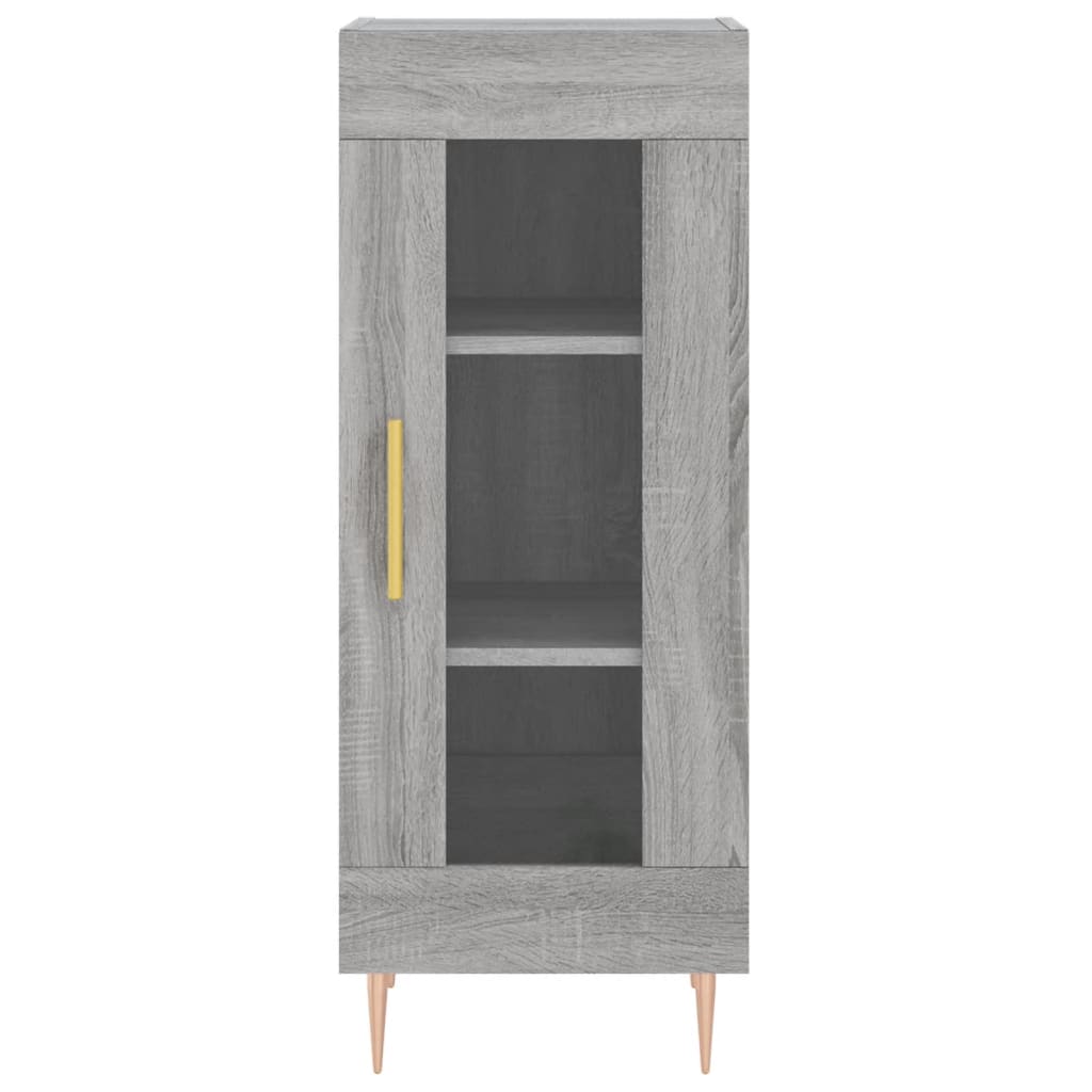 Highboard Grey Sonoma 34.5x34x180 cm Engineered Wood