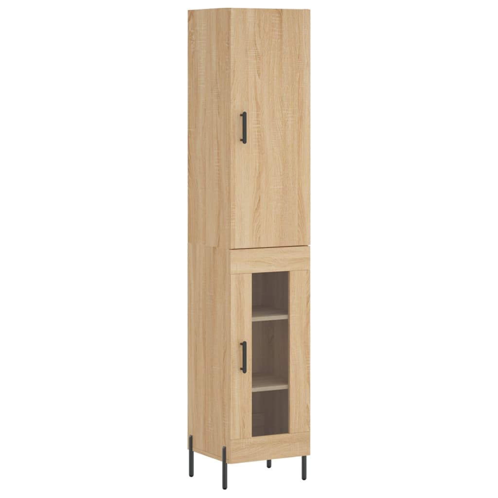 Highboard Sonoma Oak 34.5x34x180 cm Engineered Wood