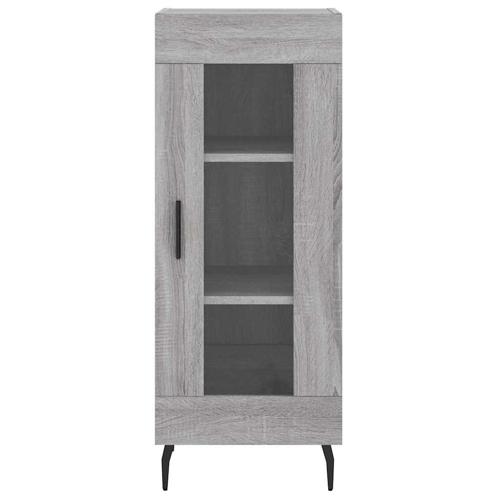 Highboard Grey Sonoma 34.5x34x180 cm Engineered Wood