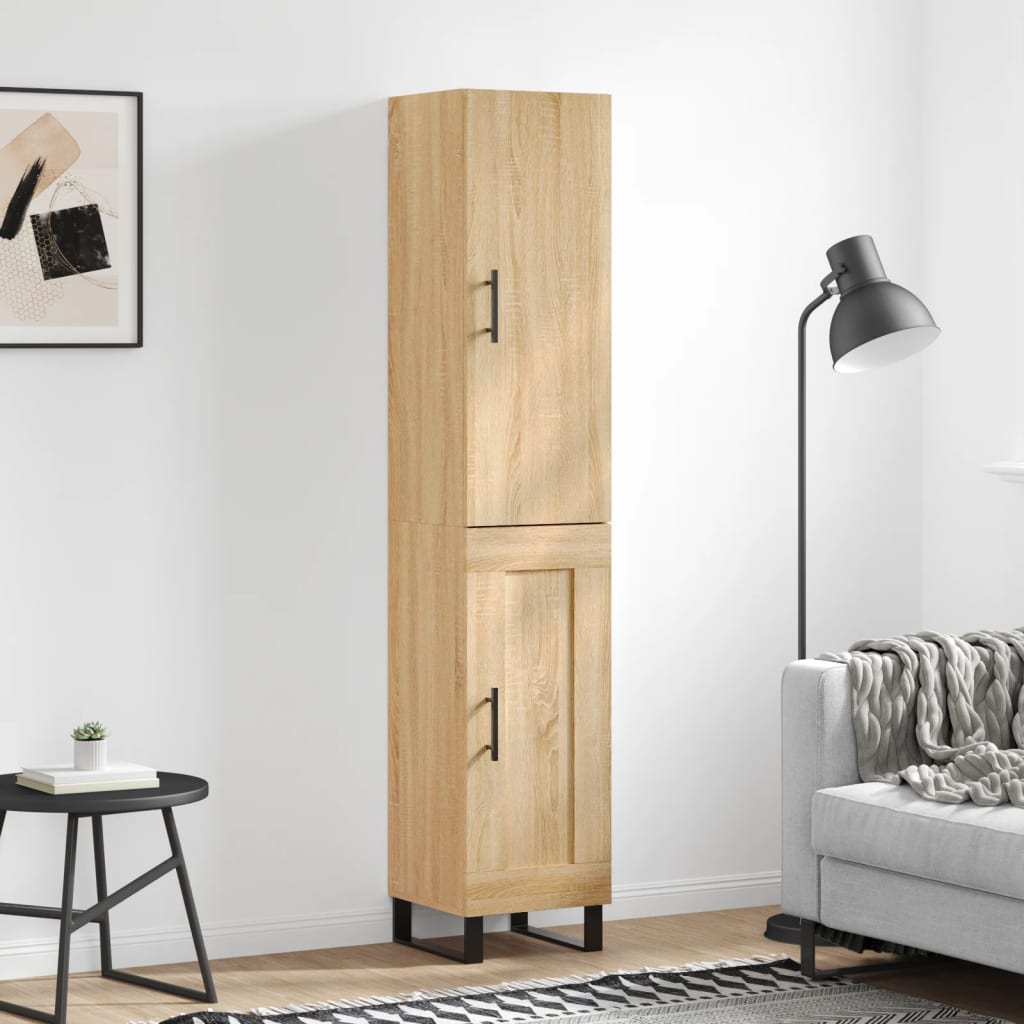 Highboard Sonoma Oak 34.5x34x180 cm Engineered Wood