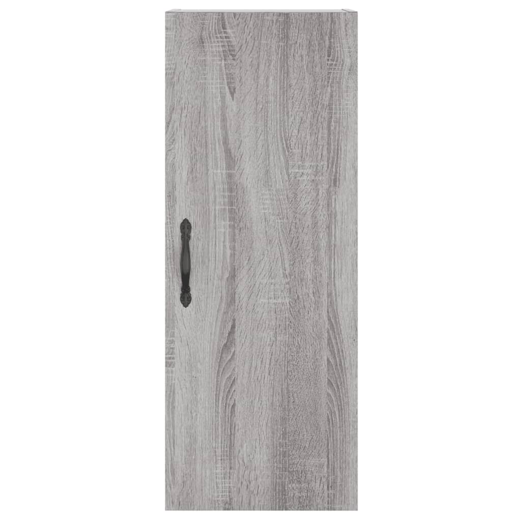 Highboard Grey Sonoma 34.5x34x180 cm Engineered Wood
