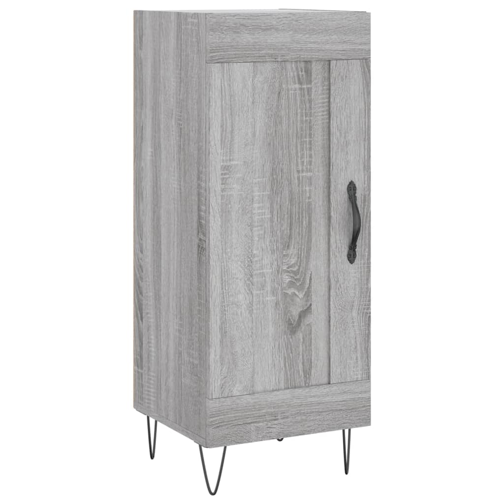 Highboard Grey Sonoma 34.5x34x180 cm Engineered Wood