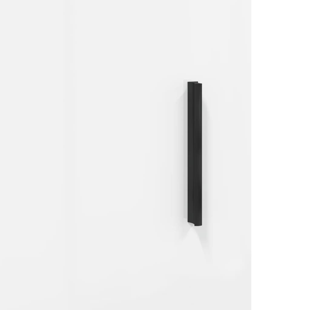 Highboard White 34.5x34x180 cm Engineered Wood