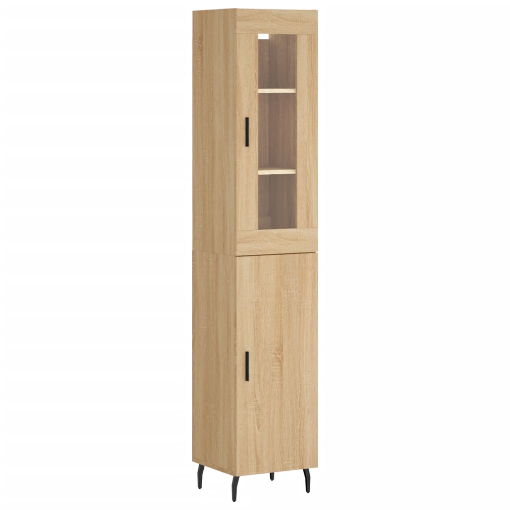 Highboard Sonoma Oak 34.5x34x180 cm Engineered Wood