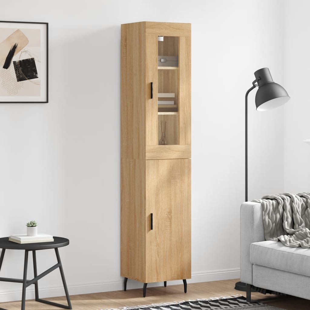 Highboard Sonoma Oak 34.5x34x180 cm Engineered Wood