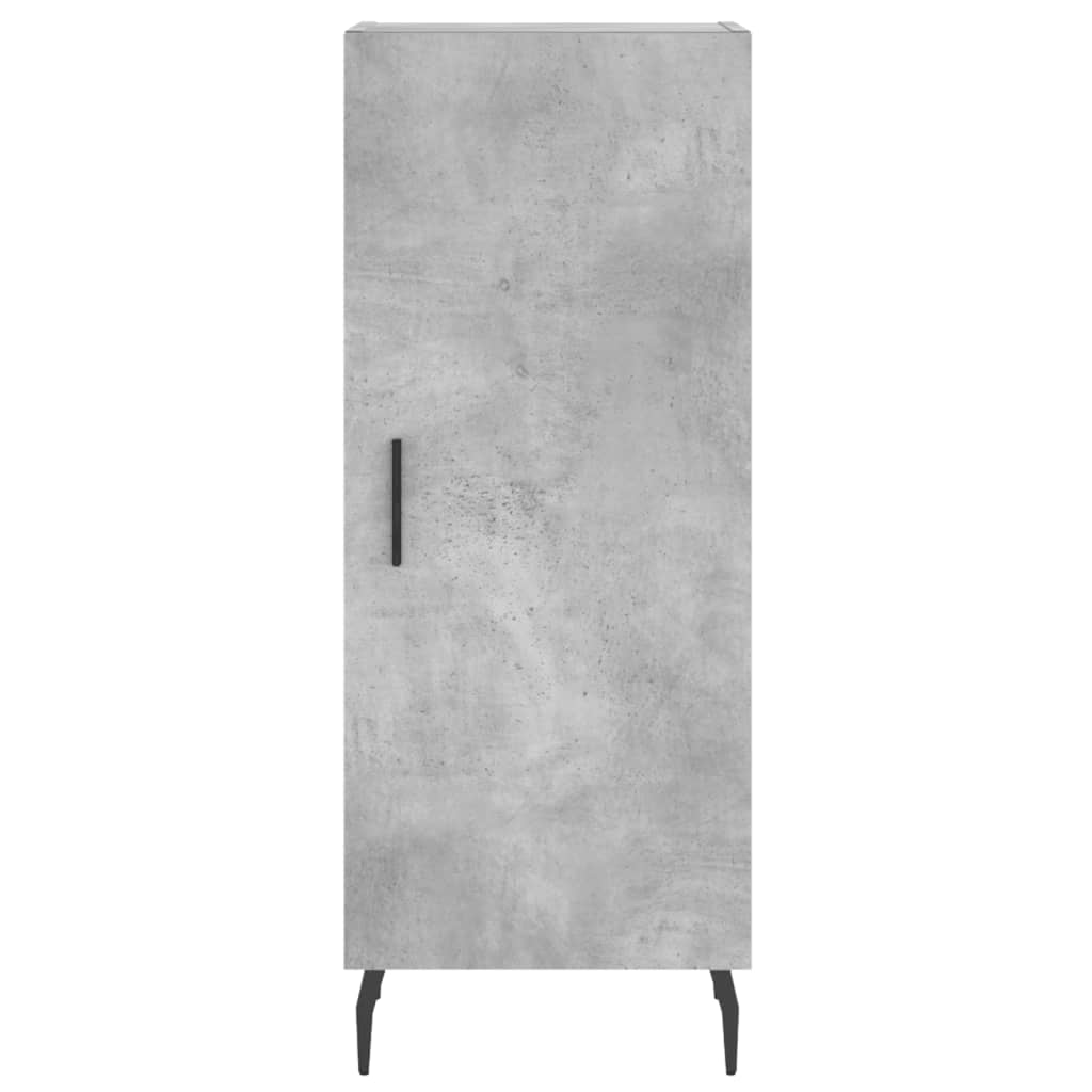 Highboard Concrete Grey 34.5x34x180 cm Engineered Wood