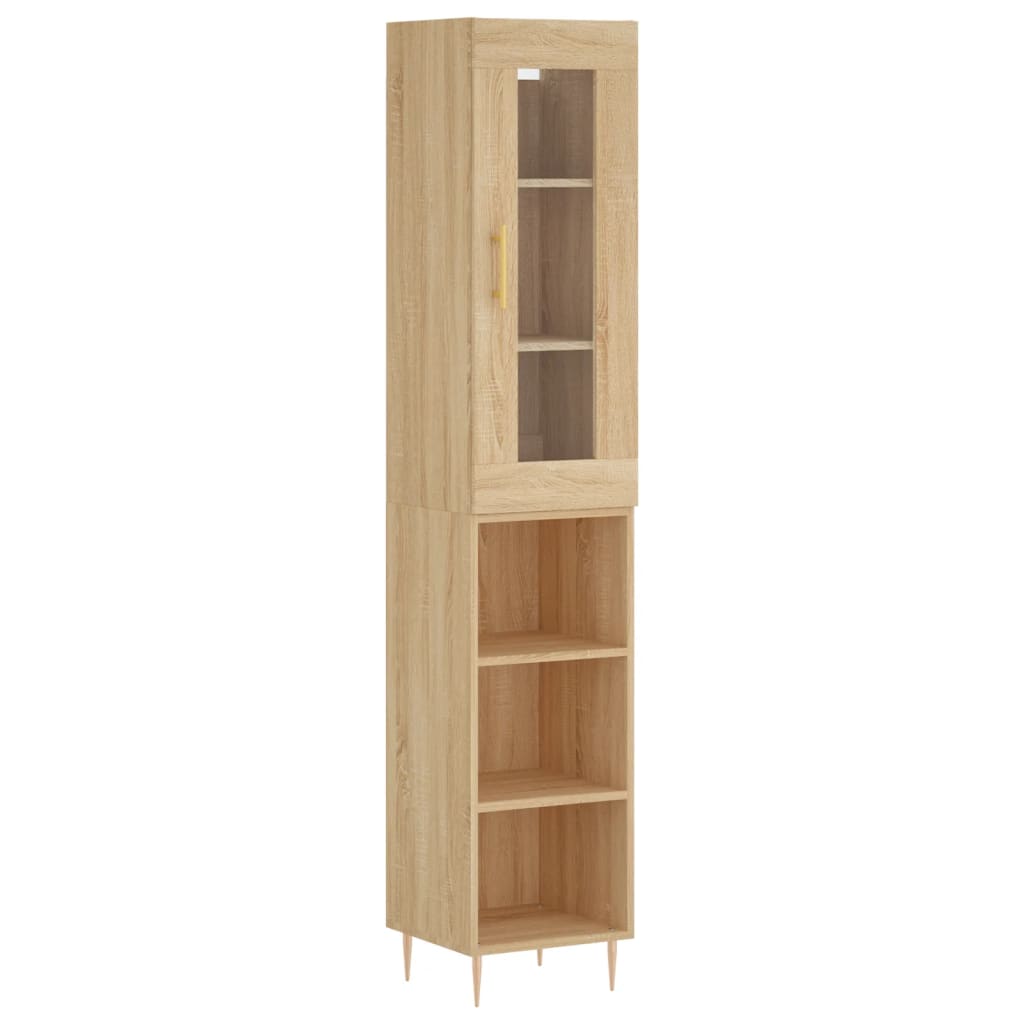 Highboard Sonoma Oak 34.5x34x180 cm Engineered Wood