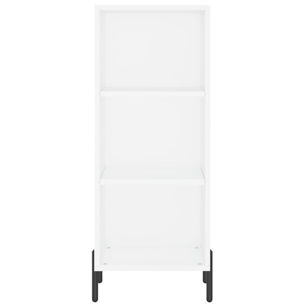 Highboard White 34.5x34x180 cm Engineered Wood