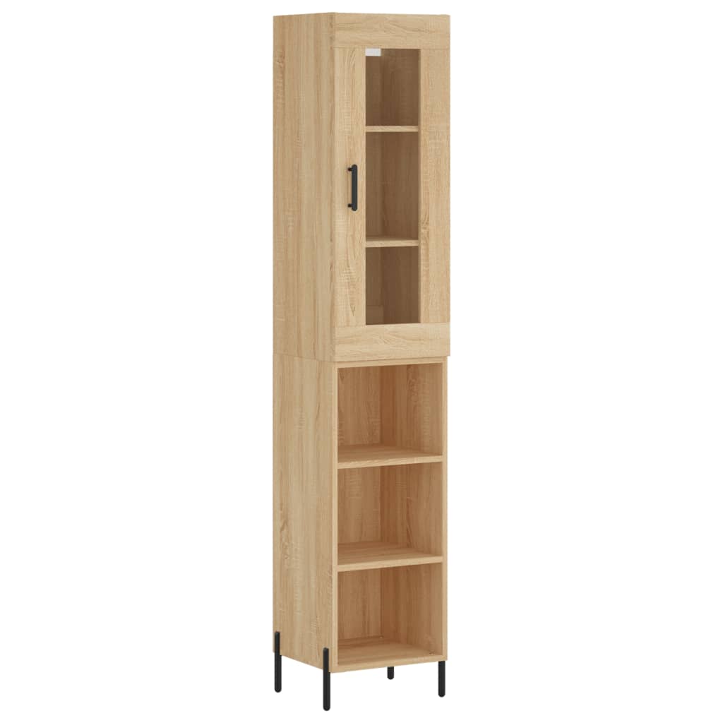 Highboard Sonoma Oak 34.5x34x180 cm Engineered Wood