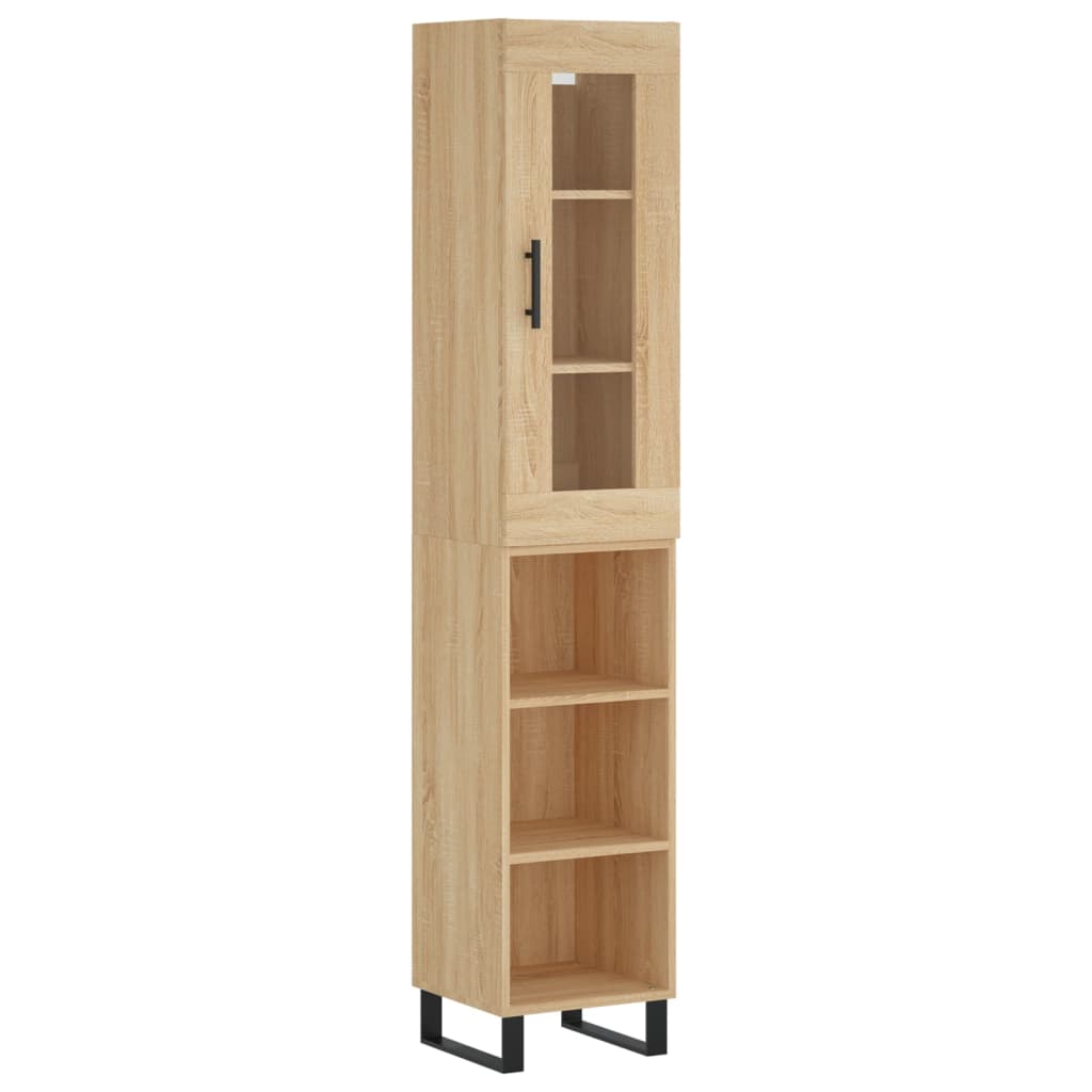 Highboard Sonoma Oak 34.5x34x180 cm Engineered Wood
