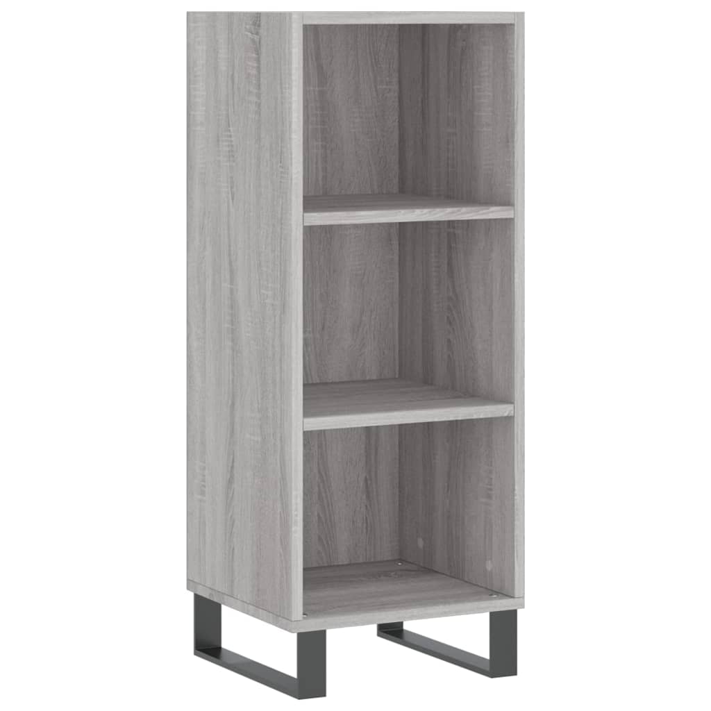 Highboard Grey Sonoma 34.5x34x180 cm Engineered Wood