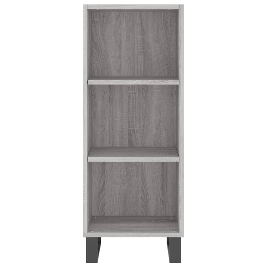 Highboard Grey Sonoma 34.5x34x180 cm Engineered Wood