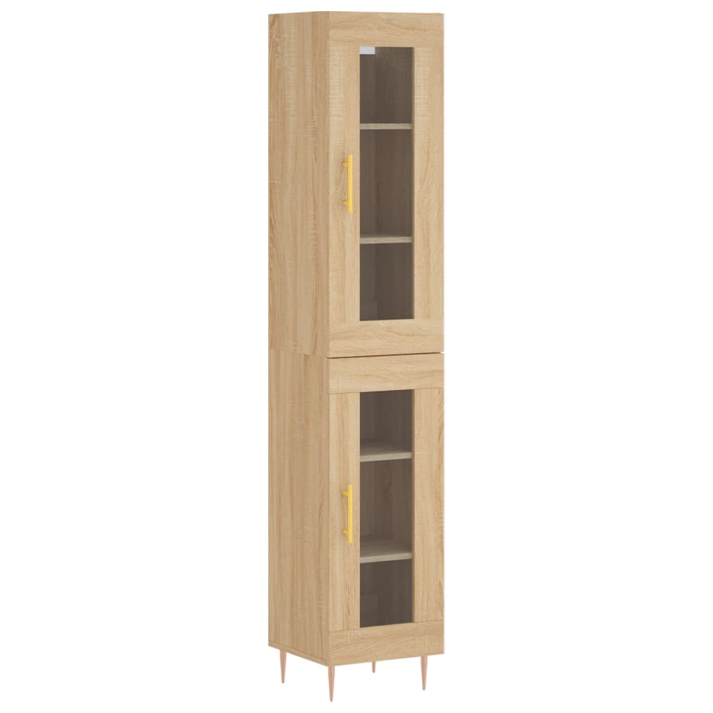 Highboard Sonoma Oak 34.5x34x180 cm Engineered Wood