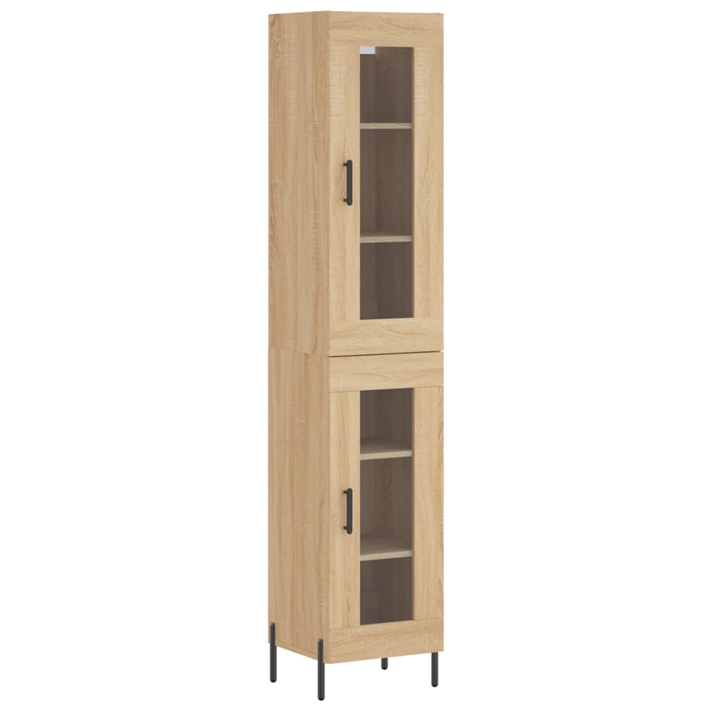 Highboard Sonoma Oak 34.5x34x180 cm Engineered Wood